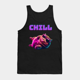 Chill cat Tank Top